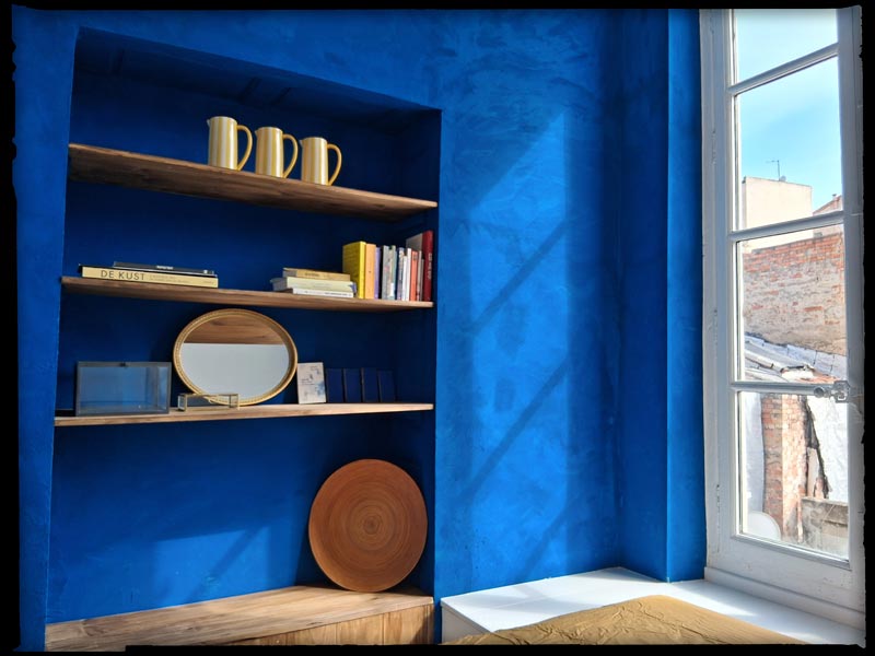 blauw